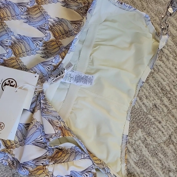 Tory Burch Printed Clip Tank Swimsuit One Piece Sand Deco Crane - Picture 9 of 16